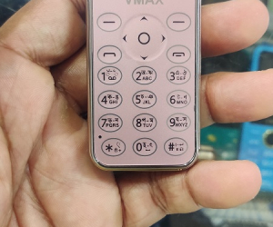 Vmax V18 Mini Card Phone Gold Dual Sim