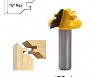 DIY Woodworking Tools 1/2*13/8 Bit Tongue and Groove Router Bit Set Woodwork Cutter Power Tools Yellow