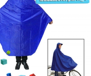 Cycling Bicycle Bike Raincoat Rain Cape Poncho Cloth Gear Rainproof