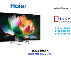 Haier 32 inch H32S80EFX QLED FHD Google TV Official