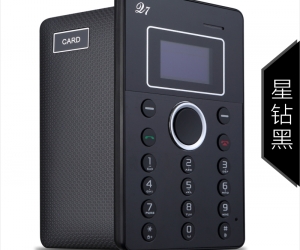 AiEK Q7 Mini Card Phone Bletooth Dial FM