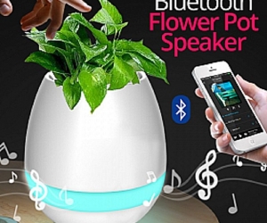 Smart flower pot With Bluetooth Speaker