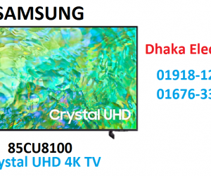 SAMSUNG 85 inch CU8100 CRYSTAL UHD 4K VOICE CONTROL TV