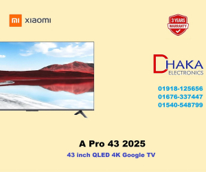 Xiaomi A Pro 43 inch QLED 4K Smart Google TV 