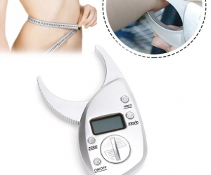 Digital Caliper Fat Set with Skinfold 60in Measuring Skin Analyzer Machine Measuring Fitness Storage Beauty Health