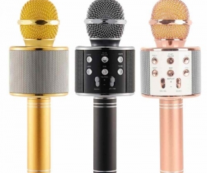 Bluetooth Microphone WS858 Karaoke With Voice Change Option