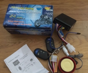 Motorcycle alarm system for bike