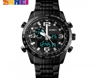 SKMEI 1453 Luxury Men Military Watches Stainless Steel Waterproof ( Original )