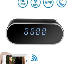 Table Clock WiFi Night Vision Camera