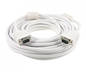 Vga Cable White, Male To Male (5 Miter) Lcd,Led,Computer Laptop 