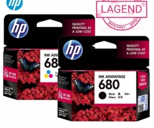 HP 680 Black + 680 Tricolor Original Ink Cartridge Set 