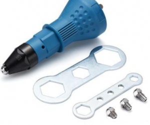 Electric Rivet Gun Head Cordless Adapter  BLUE