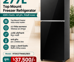 Hisense 277L RT1G276NAB Top Mount Freezer Official