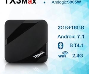 Tanix TX3 Max 4k + 16GB  2GB  Android 7.1 Amlogic S905W TV Box WiFi + Bluetooth4.1 HDMI H.265 Media Player