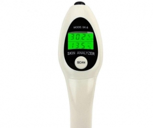 Digital Skin Tester Moisture Oil Content Facial Body Skin Analyzer Face CareWhite