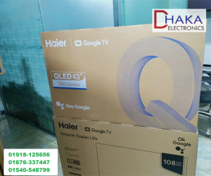 Haier 43 inch H43S80EUX QLED 4K Google TV Official