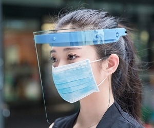 Adjustable Protective Face Shields Safty Full Face Cover Transparent Droplets Saliva Splash Dust Protection Masks