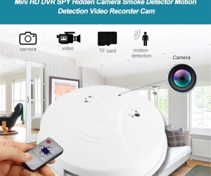 Camera Smoke Detector Video Recorder