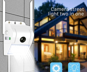IP Camera Wall Lamp Security Outdoor Two Way Audio