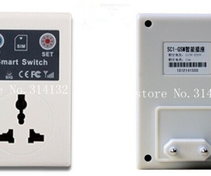 cellphone remote control power gsm switch socket by call or sms for home automation ( gsm remote control power switch )