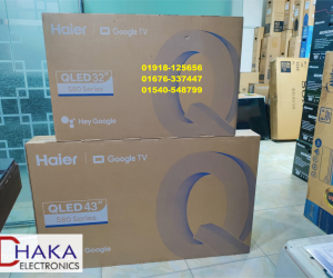 43 inch Haier H43S80EUX QLED 4K Smart Google TV Official