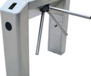 New Turnstile of an Entry of ZKTeco, Model TS2022 with FR1200 reader of Footprint and proximity.
