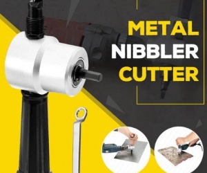 Metal Cutter Blade Nibbler Double Head Metal Cutter Tool Drill Attachment Cutting Tool Free Newest Metal CuttingSteel