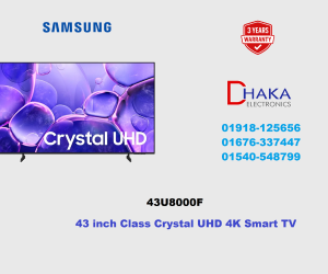 Samsung 43 inch U8000F Crystal UHD 4K Smart TV Official