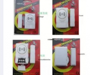 Wireless Home Door Alarm Window Warning System Magnetic Door Sensor Independent Alarm White