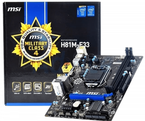 MSI H81ME33 Intel H81 Chipset Desktop Motherboard
