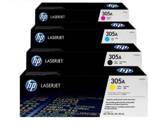 HP 305A CMYK Full Set Color Original LaserJet Toner