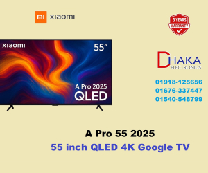 Xiaomi A Pro 55 inch QLED 4K Smart Google TV 2025