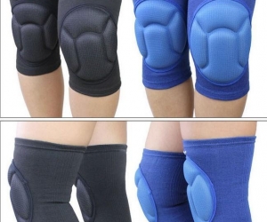 AOLIKES 1 Pair Thicked Soccer Volleyball Extreme Sports Ski Knee Pads Fitness Knee Support Protective Kneepad Cycling Kneepads