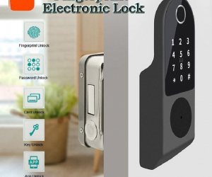 Smart Door Lock System Tuya Mobile APP + Fingerprint + Password + Card