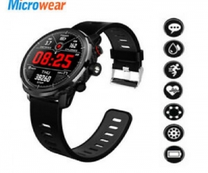Microwear L5 Smartwatch Waterproof Heart Rate BP